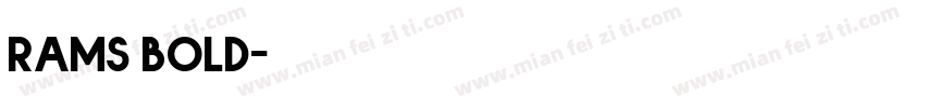 rams bold字体转换